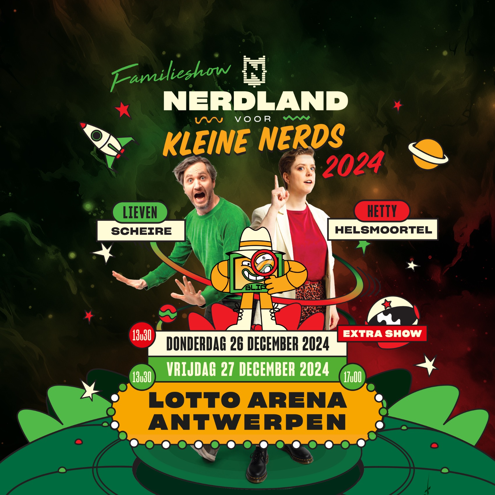 Familieshow Nerdland voor Kleine Nerds (8+)